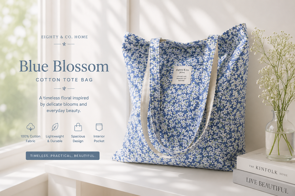 Eighty Living™ Botanical Collection - Bluebell Meadow Tote Bag