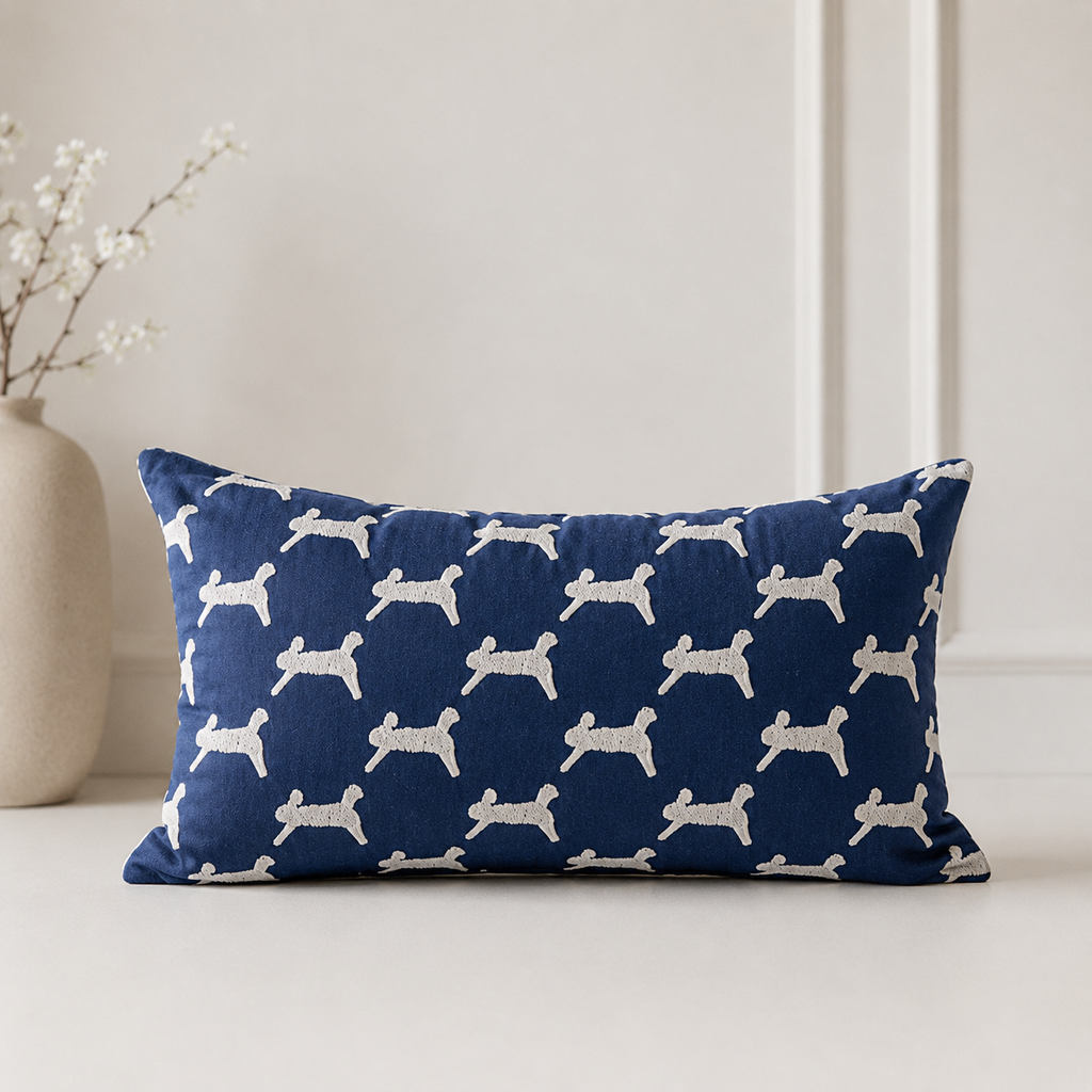 Coastal Cottage Collection Square Pillow - Harbor Hounds
