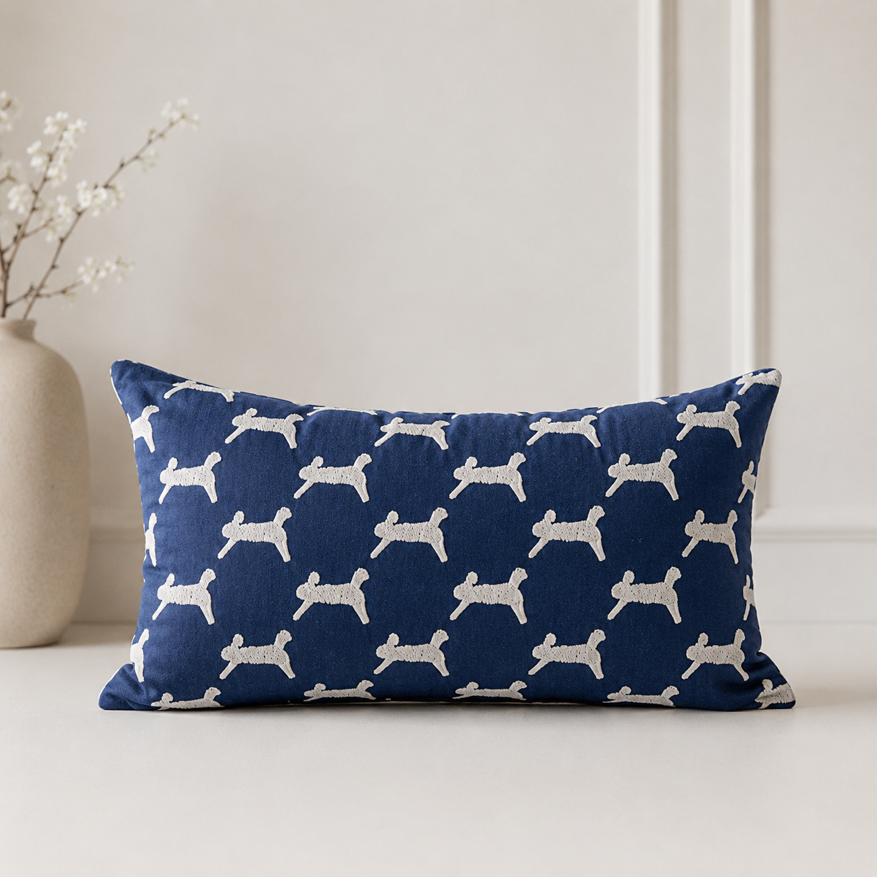 Coastal Cottage Collection Square Pillow - Harbor Hounds
