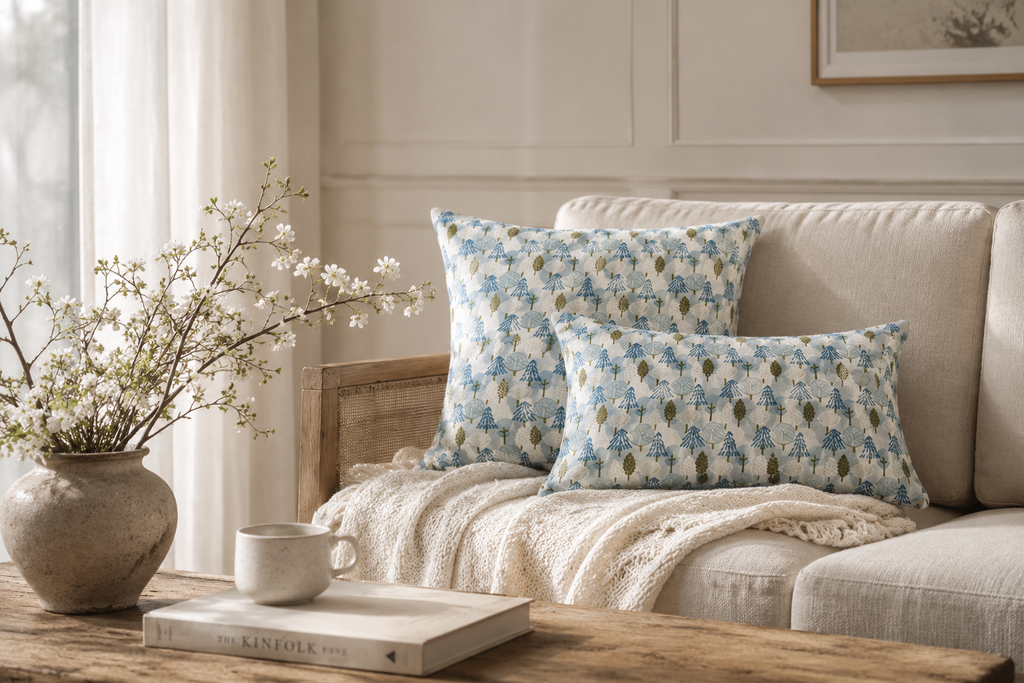 Coastal Cottage Collection Square Pillow - Seaside Pines