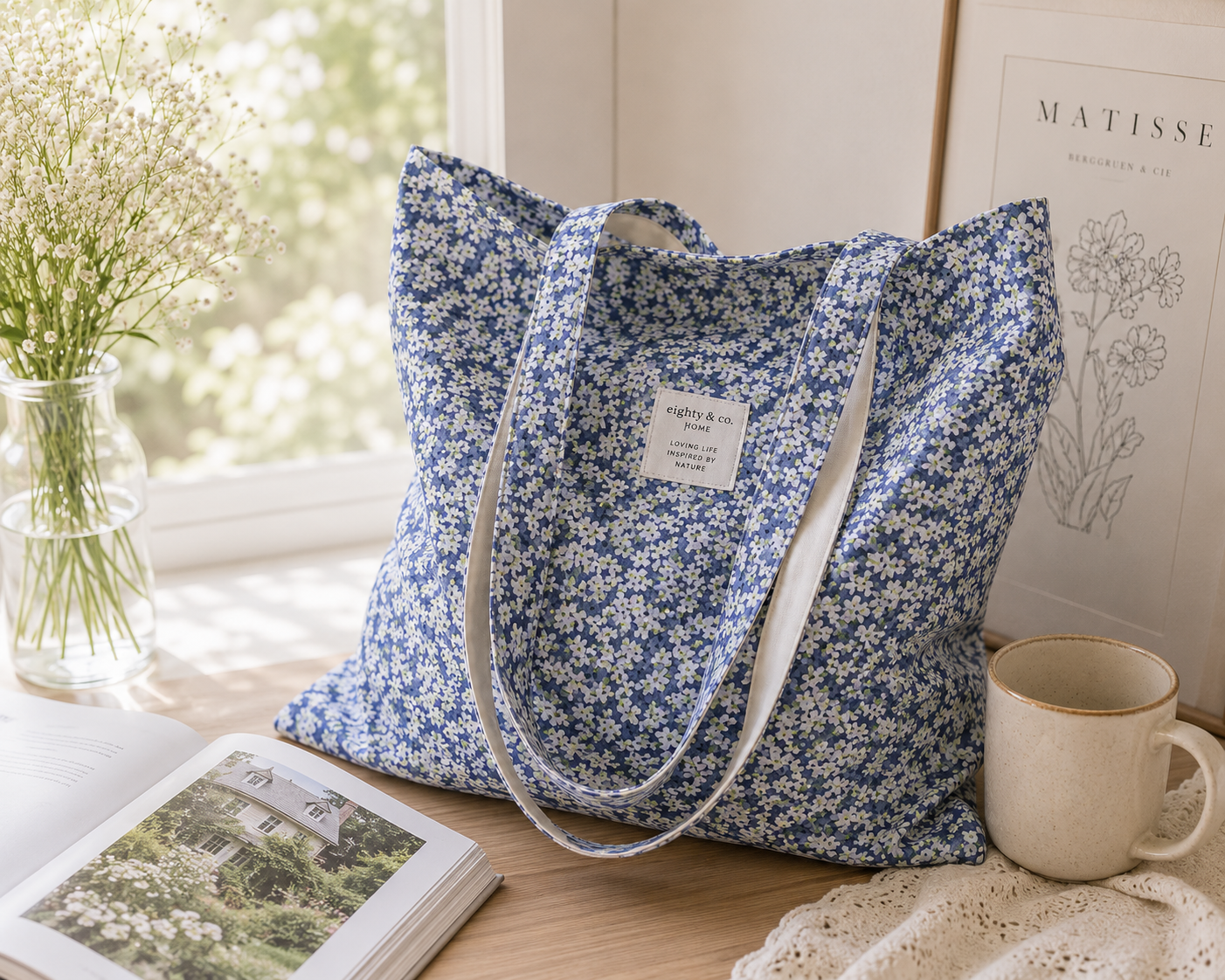 Eighty Living™ Botanical Collection - Bluebell Meadow Tote Bag
