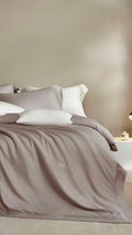 Luxury TENCEL™ Lyocell Bedding Set – Laken Taupe  Silky Soft • Breathable • Effortless Elegance