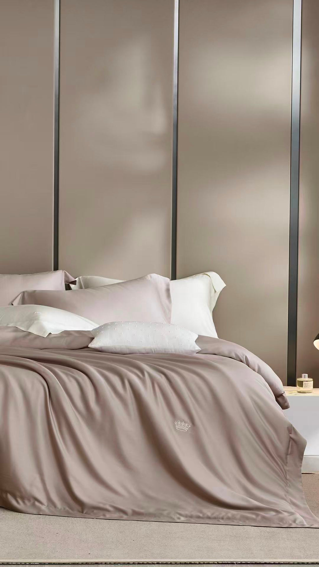 Luxury TENCEL™ Lyocell Bedding Set – Laken Taupe  Silky Soft • Breathable • Effortless Elegance