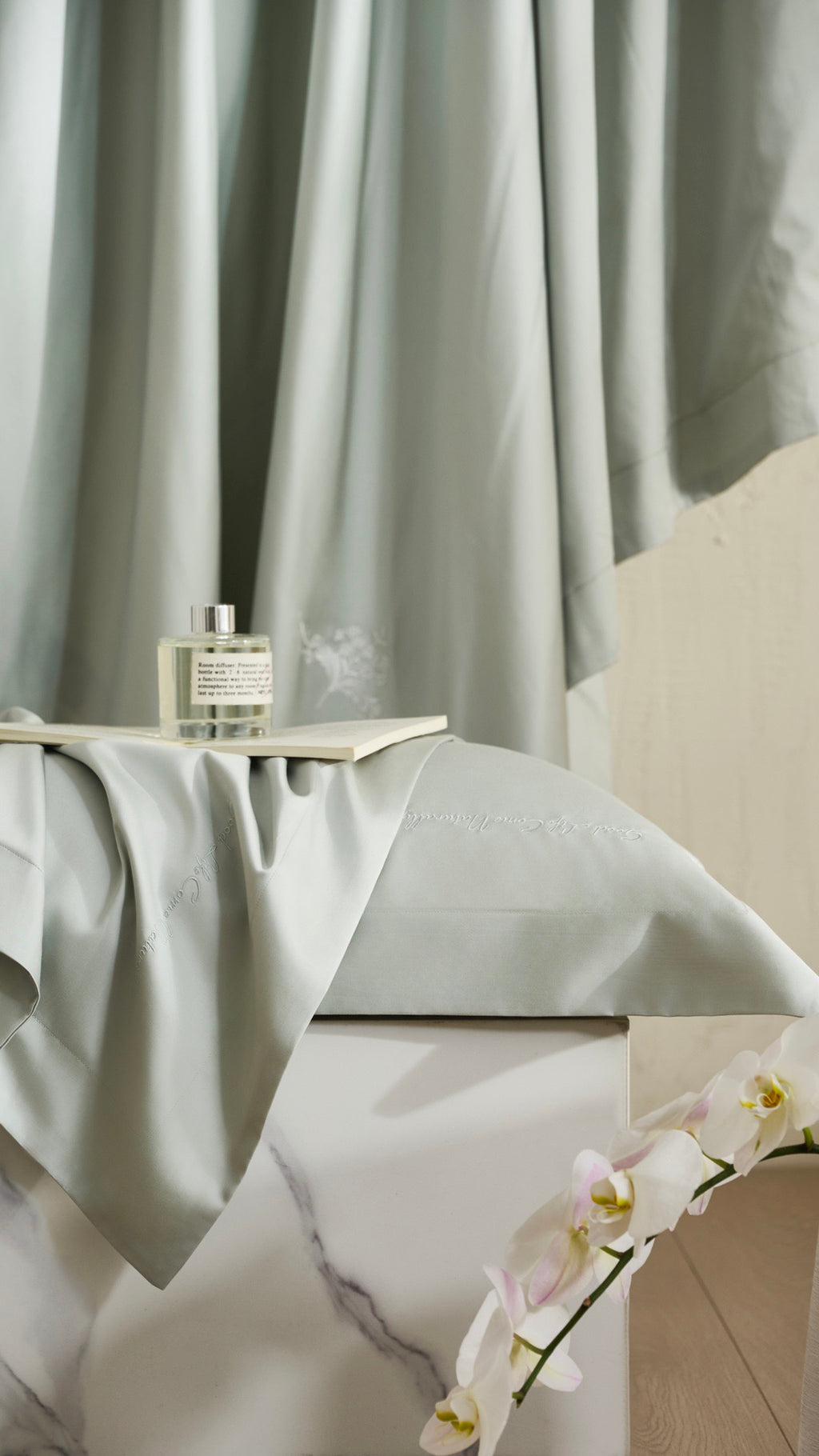Luxury TENCEL™ Lyocell Bedding Set – Sage Mist  Silky Soft • Breathable • Effortless Elegance