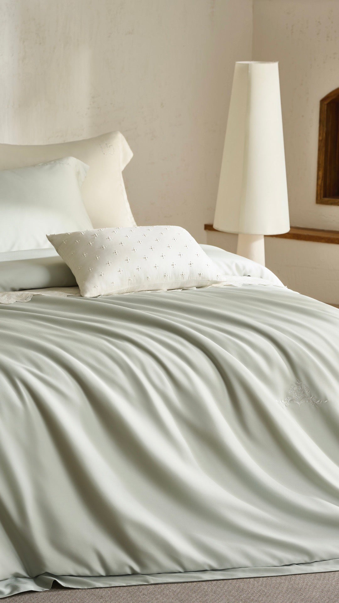 Luxury TENCEL™ Lyocell Bedding Set – Sage Mist  Silky Soft • Breathable • Effortless Elegance