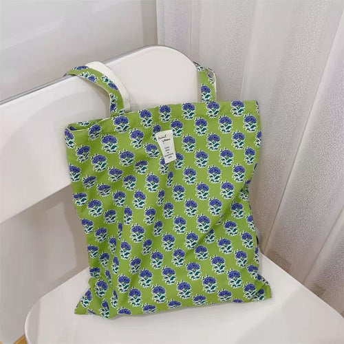 Eighty Living™ Botanical Collection - Blue Blossom Botanical Tote Bag