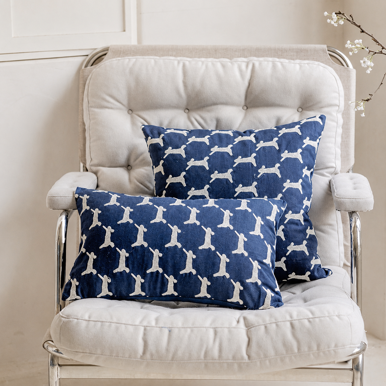 Coastal Cottage Collection Square Pillow - Harbor Hounds