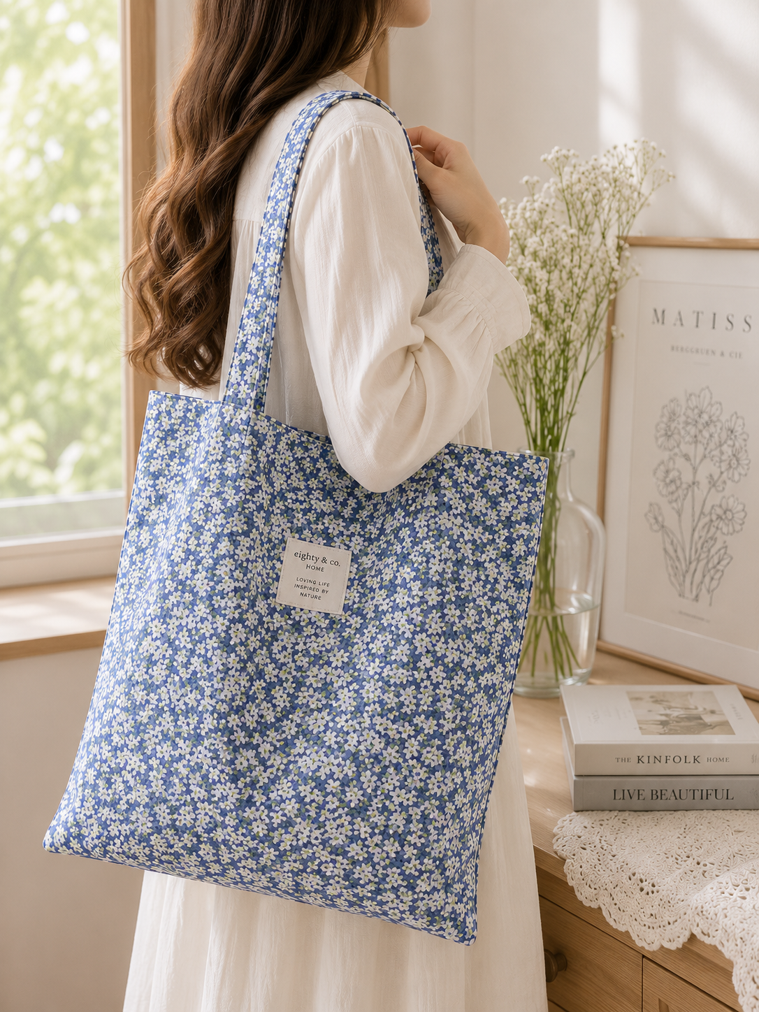 Eighty Living™ Botanical Collection - Bluebell Meadow Tote Bag